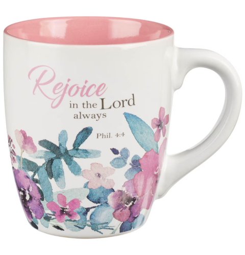 Rejoice Collection Four Piece Ceramic Coffee Mug Set