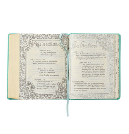 Teal Faux Leather Hardcover KJV My Promise Bible