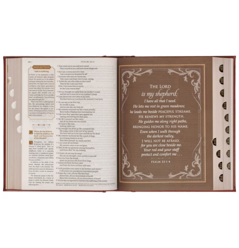 Brown Faux Leather Family Heritage Bible