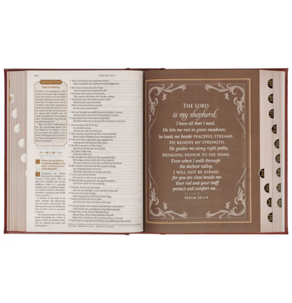 Brown Faux Leather Family Heritage Bible