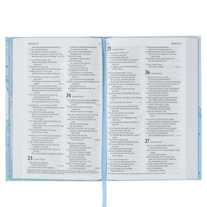 Blue Hardcover NLT Keepsake Bible for Boys