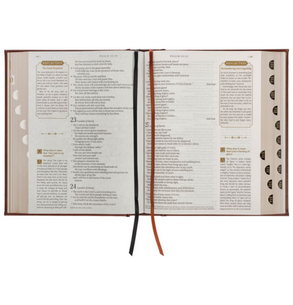 Brown Faux Leather Family Heritage Bible