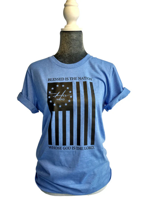 Blessed Is The Nation Short Sleeve Tee