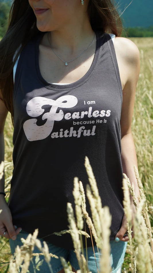 Fearless Because He Is Faithful Runners Tank