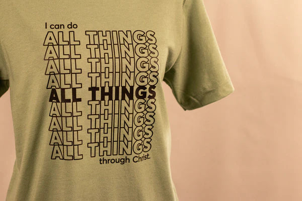 All Things Short Sleeve Tee- Heather Sage