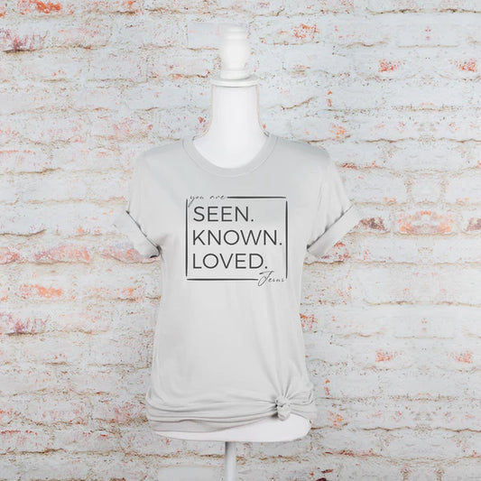 Seen.Known.Loved. SS Tee - Silver/Grey