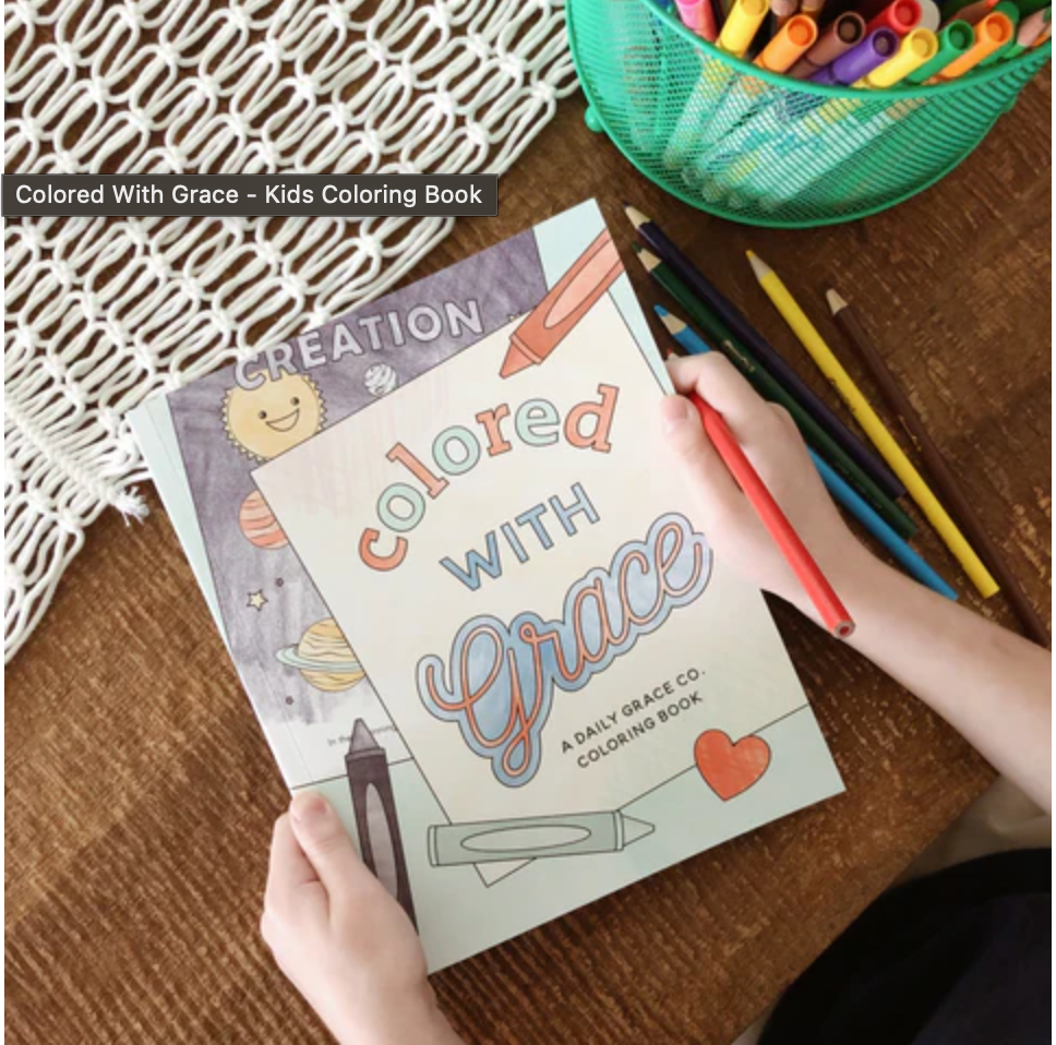Colored with Grace Kids Coloring Book