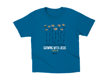 Kids T-Shirt Growing With Jesus