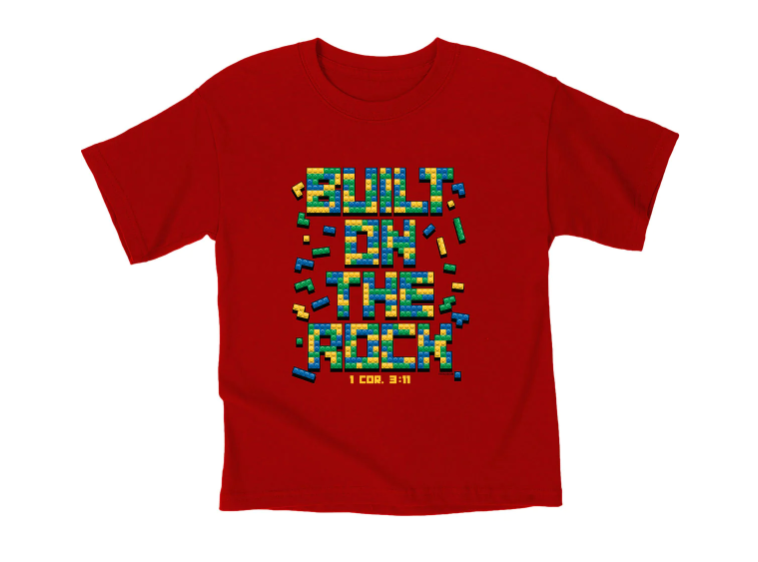 Kerusso Kids T-Shirt Building On The Rock Of Jesus