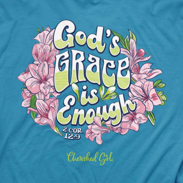 Cherished Grace Enough Girl Womens T-Shirt 