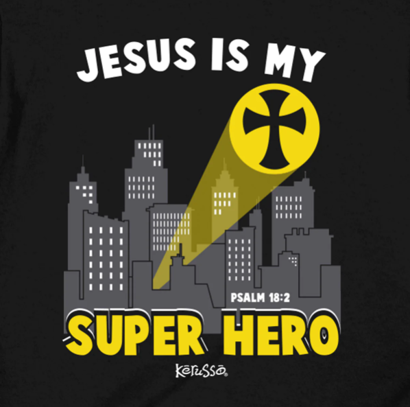 Kerusso Kids T-Shirt Jesus Super Hero