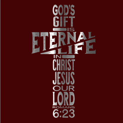 Stainless Steel Mug With Handle Eternal Life Cross 22 oz 