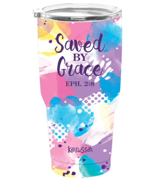 Stainless Steel Tumbler Saved By Grace