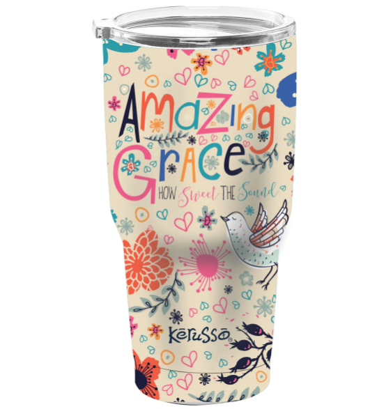 Amazing Grace 30 oz Stainless Steel Tumbler