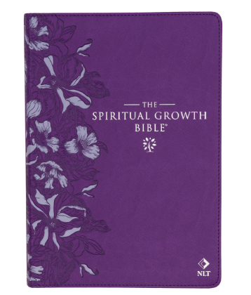 Purple Faux Leather Spiritual Growth Bible