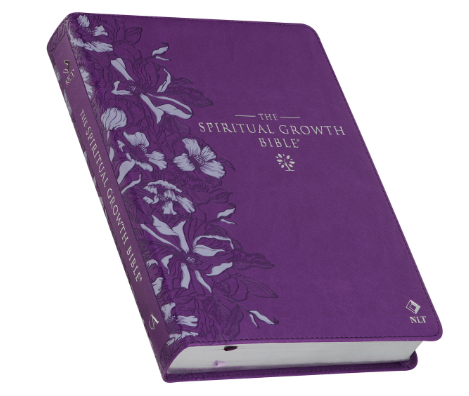 Purple Faux Leather Spiritual Growth Bible