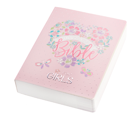 Pink Floral Heart Flexcover My Creative Bible for Girls 