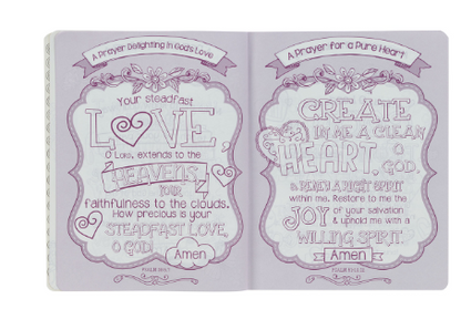 Pink Floral Heart Flexcover My Creative Bible for Girls 