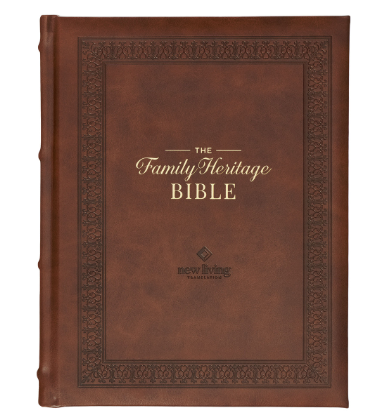 Brown Faux Leather Family Heritage Bible