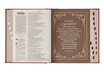 Brown Faux Leather Family Heritage Bible