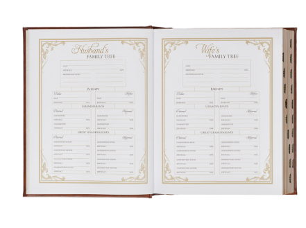 Brown Faux Leather Family Heritage Bible