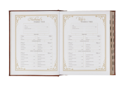 Brown Faux Leather Family Heritage Bible