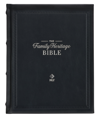 Black Full Grain Leather Family Heritage Bible