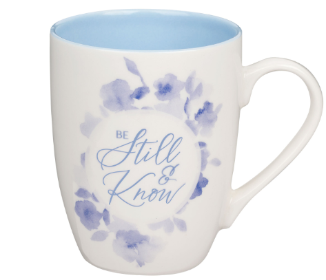 Blue Blooms Ceramic Coffee Mug