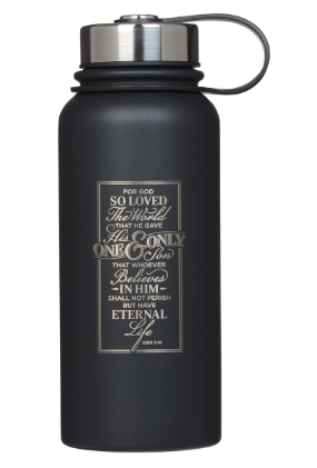  Black Stainless Steel Water Bottle 