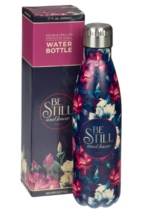 Floral Stainless Steel Water Bottle