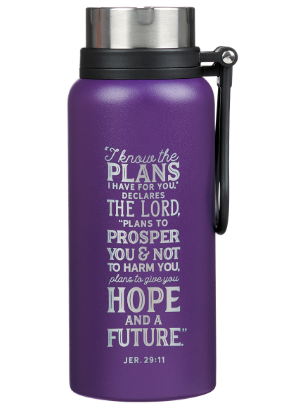 Purple Stainless Steel Water Bottle 