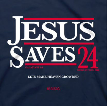 Kerusso Christian T-Shirt Jesus Saves '24