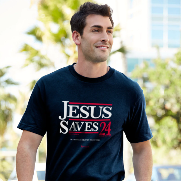 Kerusso Christian T-Shirt Jesus Saves '24