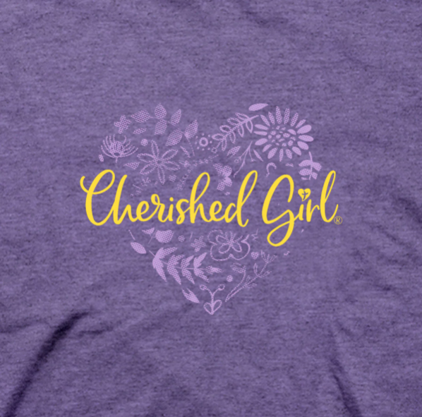 Cherished Girl Womens T-Shirt Love Never Fails