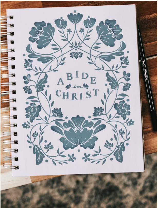 Abide in Christ with Off-White Background Digital Download