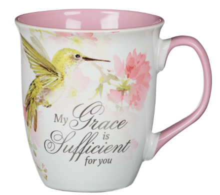 Hummingbird Pink Ceramic Coffee Mug 