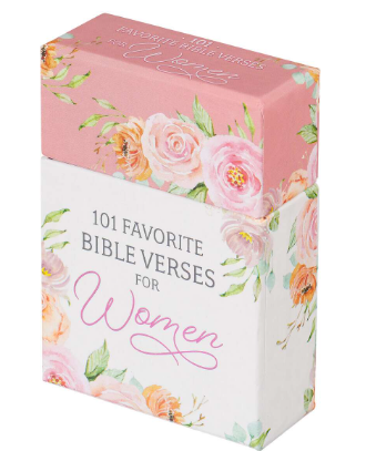 101 Favorite Bible Verses for Women Pink Floral Box of Blessings