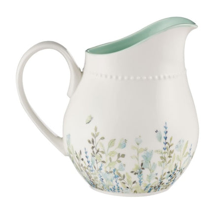 Faith Hope Love White Ceramic Pitcher