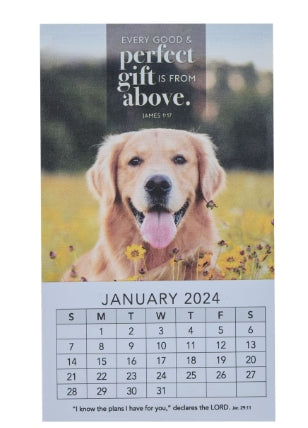 2024 Every Perfect Gift Mini Magnetic Calendar - James 1:17