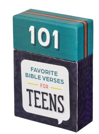 101 Favorite Bible Verses for Teens Teal and Blue Box of Blessings