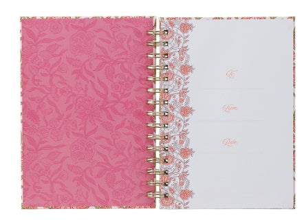 Be Still and Know Pink Spring Wirebound Journal - Psalm 46:10