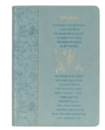 Psalm 23 Blue Faux Leather Classic Journal