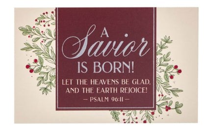 A Savior is Born Christmas Pass Around Card Set - Psalm 96:11