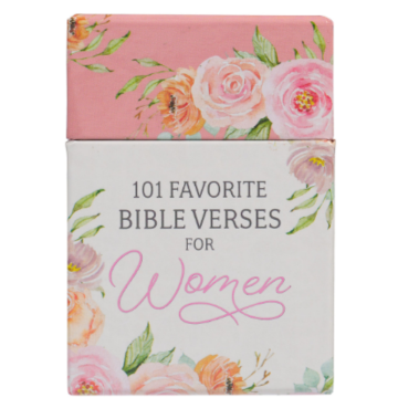 101 Favorite Bible Verses for Women Pink Floral Box of Blessings