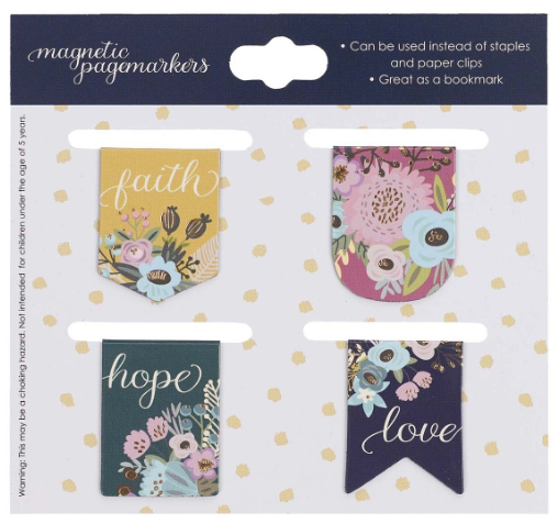 Faith Hope Love Die-cut Petite Magnetic Bookmark Set