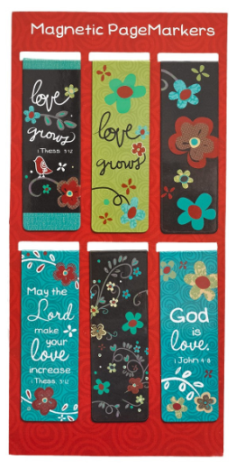 Love Never Fails Magnetic Bookmarks Set