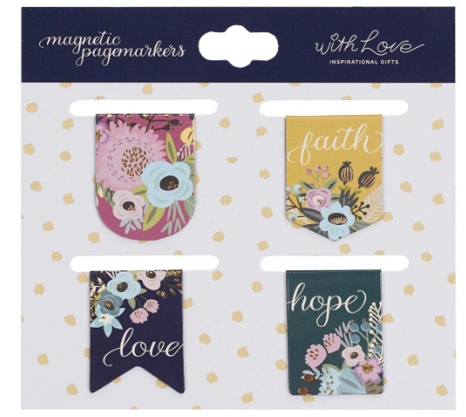 Faith Hope Love Die-cut Petite Magnetic Bookmark Set