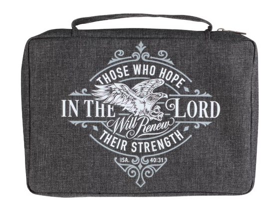 Hope in the LORD Charcoal Value Bible Cover - Isaiah 40:31