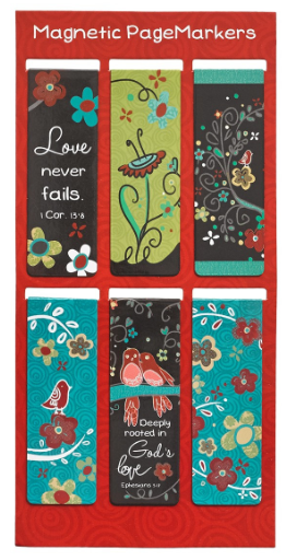 Love Never Fails Magnetic Bookmarks Set