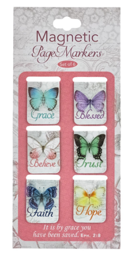 Butterfly Blessings Mini Magnetic Bookmark Set